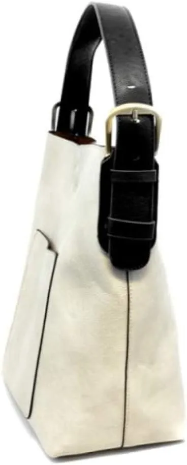 Joy Susan Womens Faux Leather: Hobo 2-in-1 Handbag
