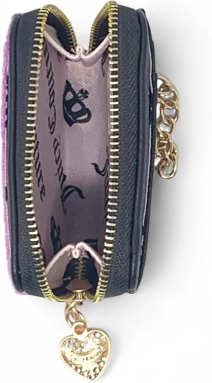 Juicy Couture Women's Square Zip Around Wallet with Wrist Strap