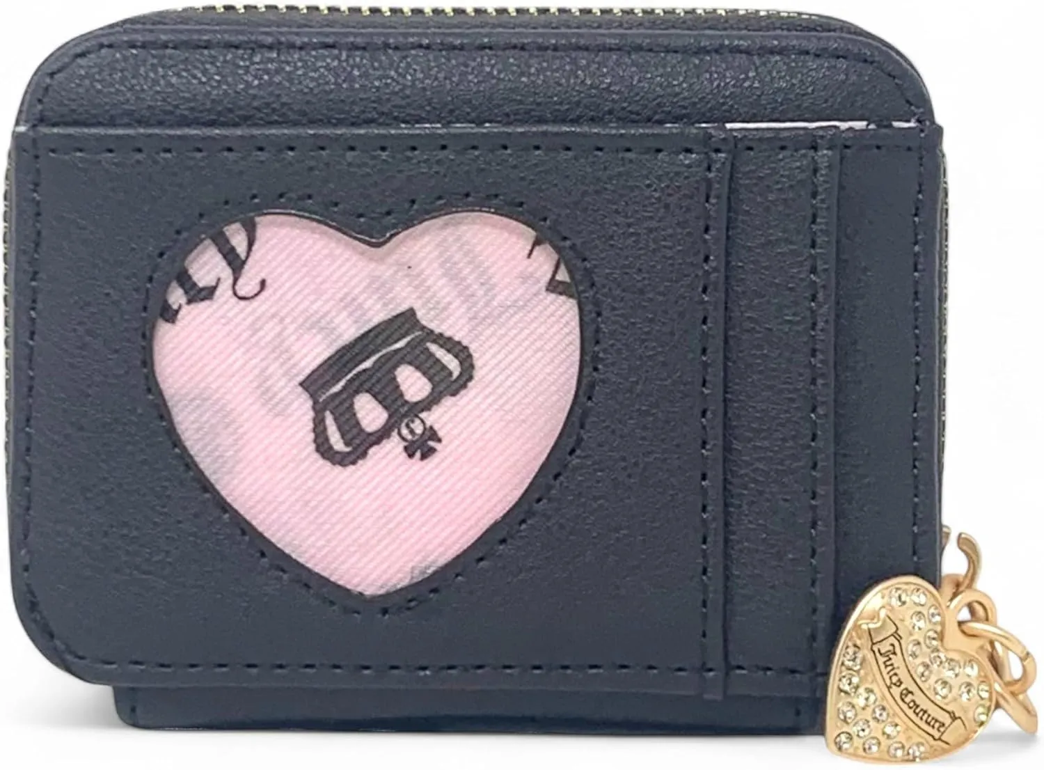 Juicy Couture Women's Square Zip Around Wallet with Wrist Strap