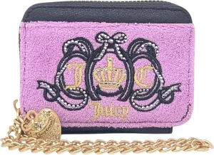 Juicy Couture Women's Square Zip Around Wallet with Wrist Strap