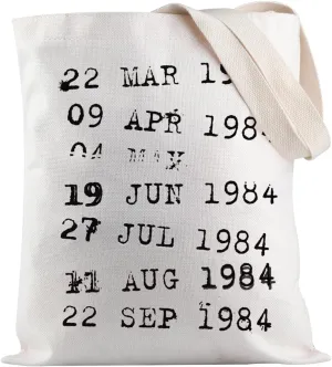 JXGZSO Library Due Date Stamp Shoulder Bag Library Tote Bag Librarian Gift Bookish Gift Reading Lovers Gift Teacher Gift