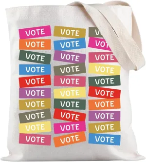 JXGZSO Voting 2024 Gift Election 2024 Tote Bag Politics Shoulder Bag Voters Gift Election Day Gifts Voting Rights Gift