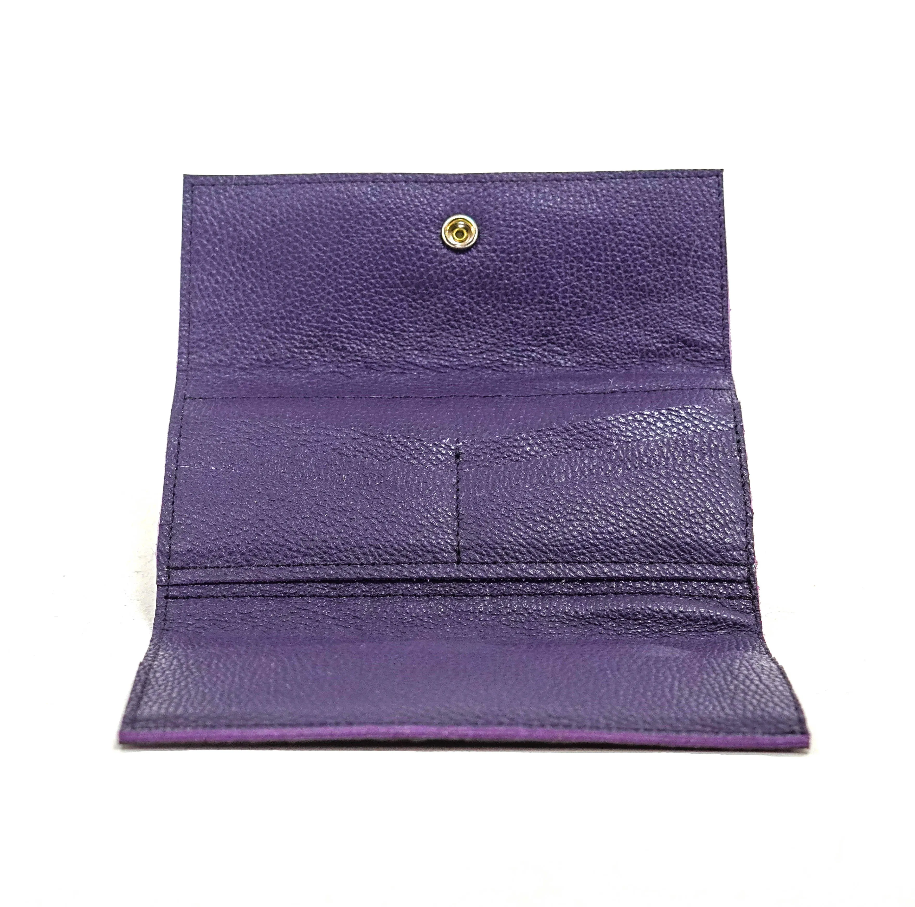 Kacey Wallet - All Embossed w/ Amethyst Croc