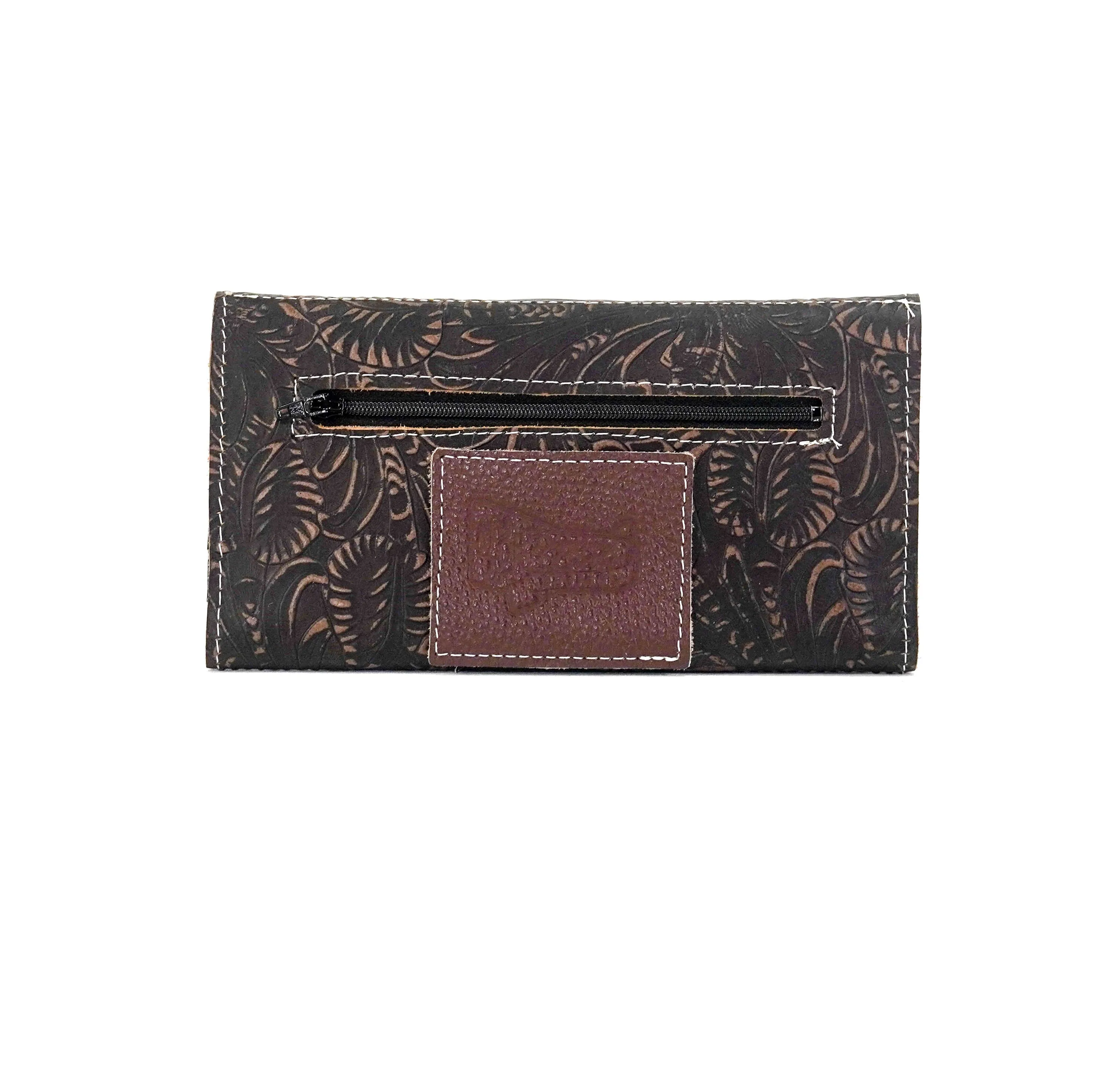 Kacey Wallet - All Embossed w/ Floral Chickory