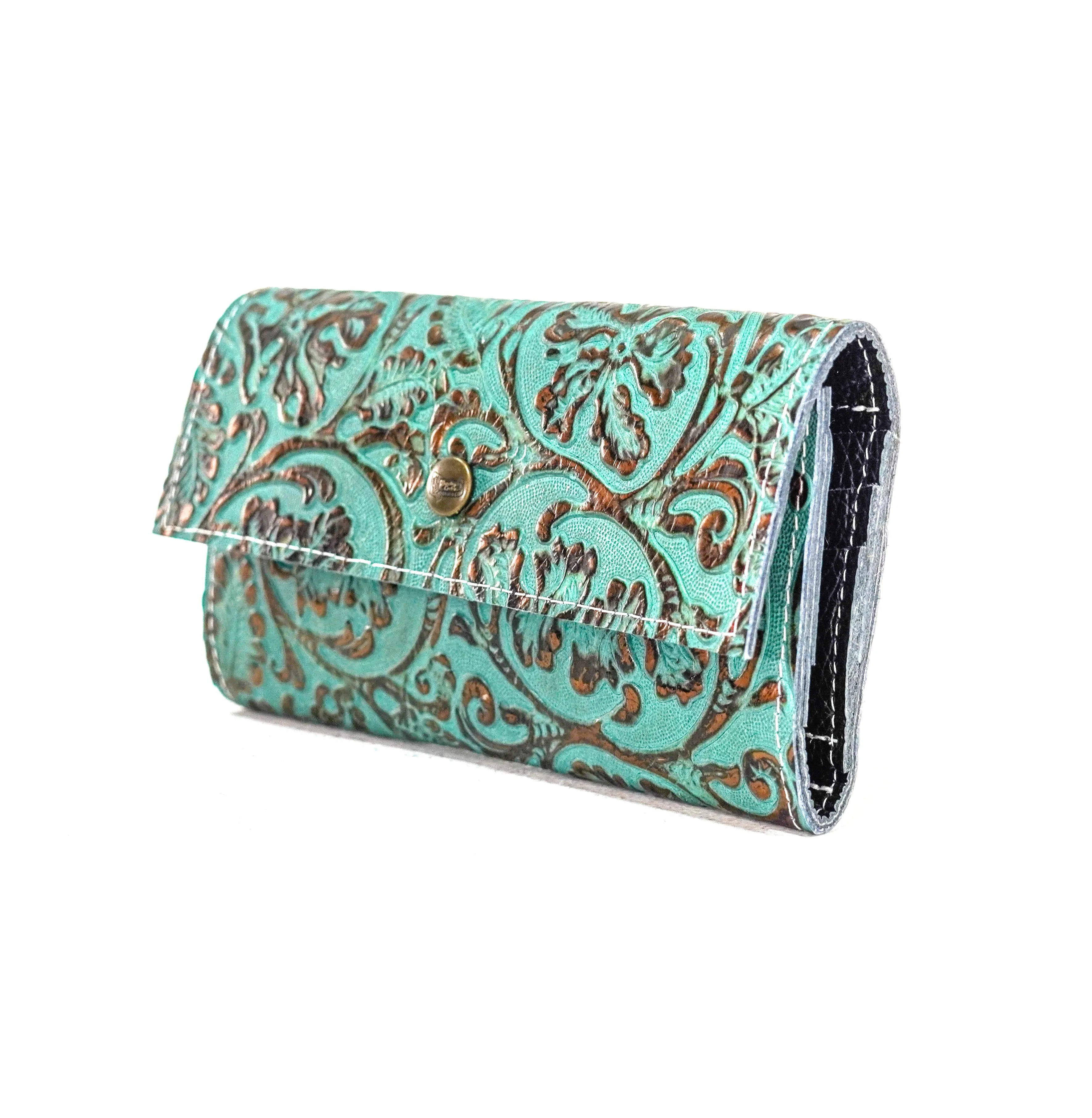 Kacey Wallet - All Embossed w/ Lagoon tool