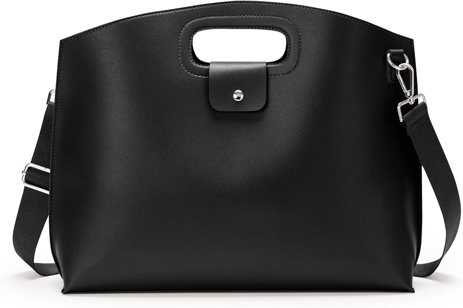 KALIDI Messenger Bag 16 Inch Slim Laptop Vegan Leather Briefcase Crossbody Tote for 15.6" Notebook Business Work Office Bag