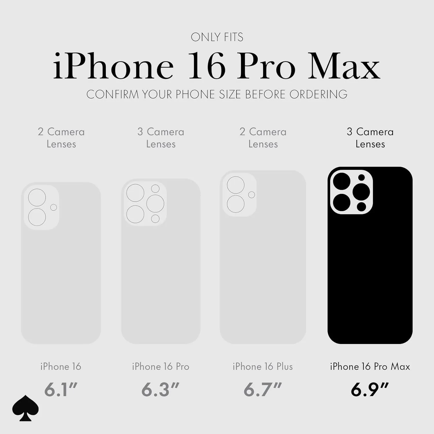 kate spade new york iPhone 16 Pro Max Case - Compatible with MagSafe - Designer Phone Case - Flowerbed Blue Gems