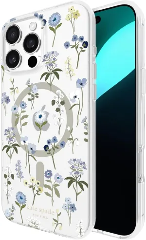kate spade new york iPhone 16 Pro Max Case - Compatible with MagSafe - Designer Phone Case - Precious Bloom
