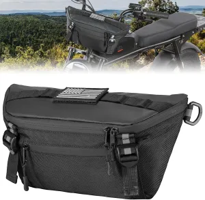 KEMIMOTO Motorcycle Handlebar Bag - Universal Waterproof Front Storage Bag for Motorbike, Dirt Bike and Snow Bike with Front Fork