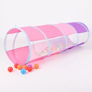 Kids Play Tunnel, Tunnel for Toddlers 1-3, Pop Up Crawl Tunnel Toy for Infant Baby Children Mesh See Through, Collapsible Tent Gift for Girl Boy