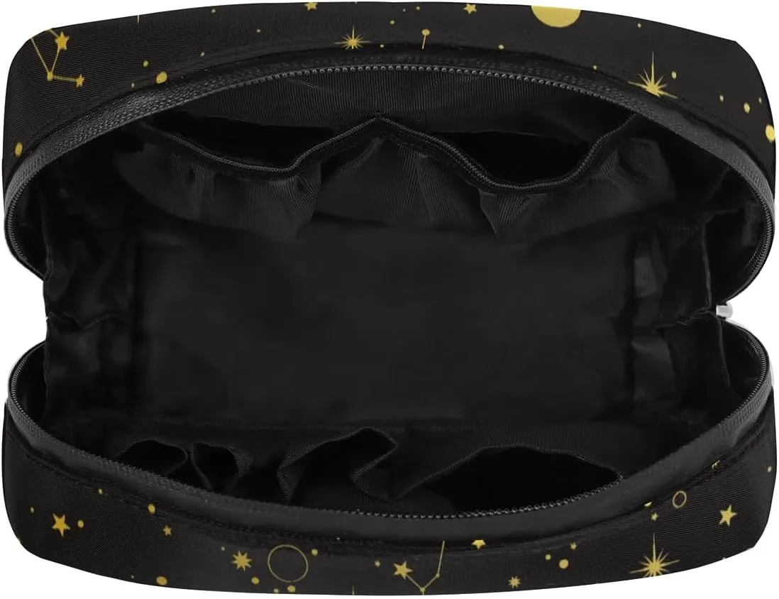 Kids Toiletry Bag for Boys, Small Cute Black Cat Wash Bag for Little Young Boys Waterproof Cosmetic Weekender Bag Toddler Traveling Toiletries