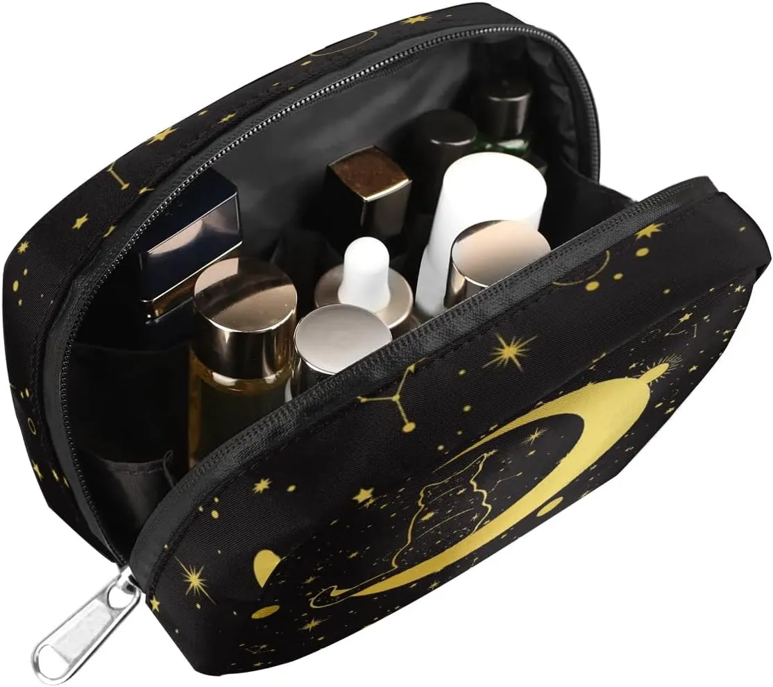Kids Toiletry Bag for Boys, Small Cute Black Cat Wash Bag for Little Young Boys Waterproof Cosmetic Weekender Bag Toddler Traveling Toiletries