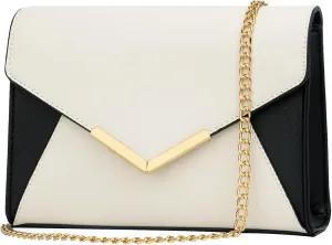 KKXIU Women Elegant Faux Leather Evening Envelope Clutch Purse Foldover Bags for Party Wedding Prom