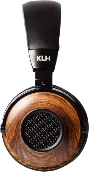 KLH Ultimate One Open-Back Over Ear Headphones | Premium Studio Music | High-Fidelity Beryllium Driver | Deep Bass | Hi-Res Audiophile Premium Quality | Real Zebrawood Ear Cups