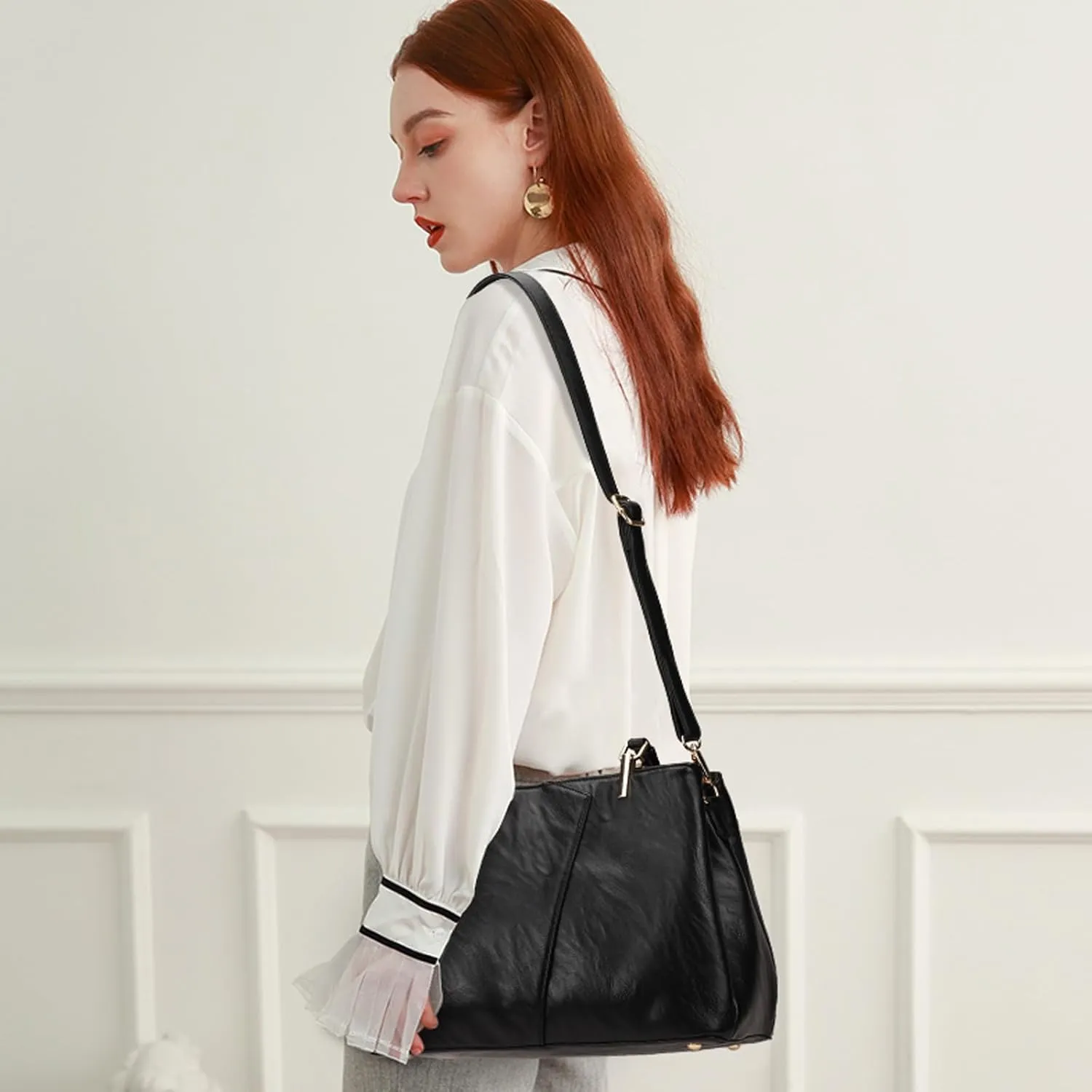 KouLi Buir Hobo, PU Leather Purses and Handbags - Shoulder, Crossbody, Top Handle, Tote Bags for Women