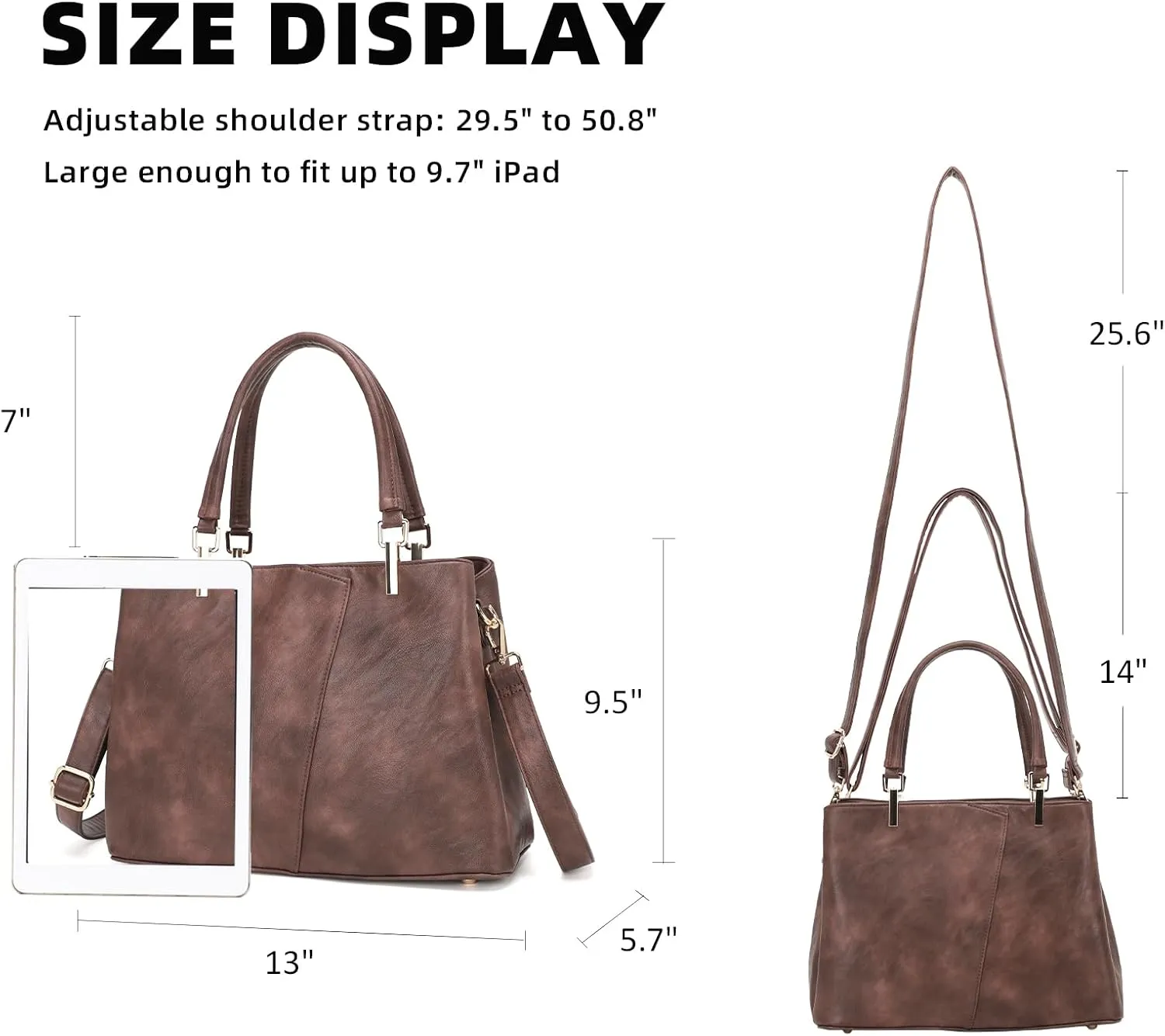 KouLi Buir Hobo, PU Leather Purses and Handbags - Shoulder, Crossbody, Top Handle, Tote Bags for Women