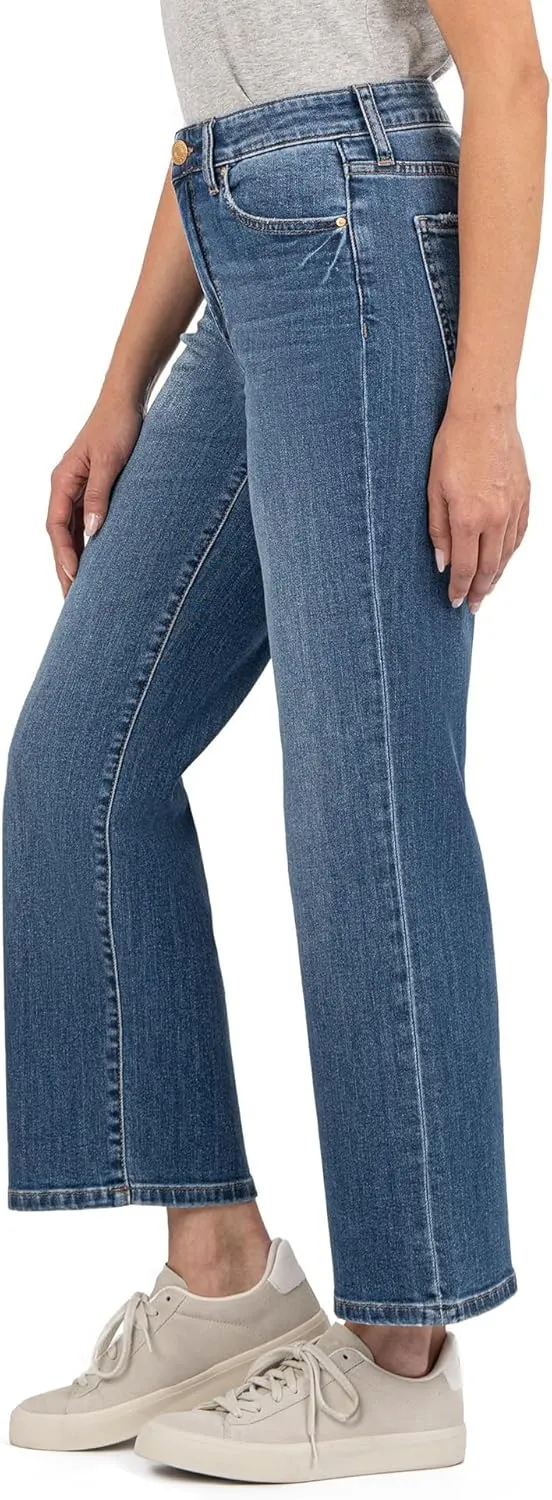 KUT from the Kloth Women's Petite Charlotte High-Rise Wide Leg with Regular Hem in Healthy