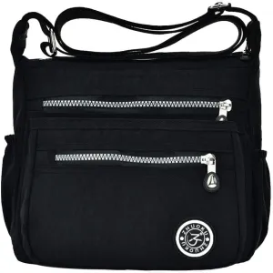 KXF Women's Waterproof Nylon Casual Crossbody Shoulder Messenger Bag Travel Purse Handbag with Multi Pocket