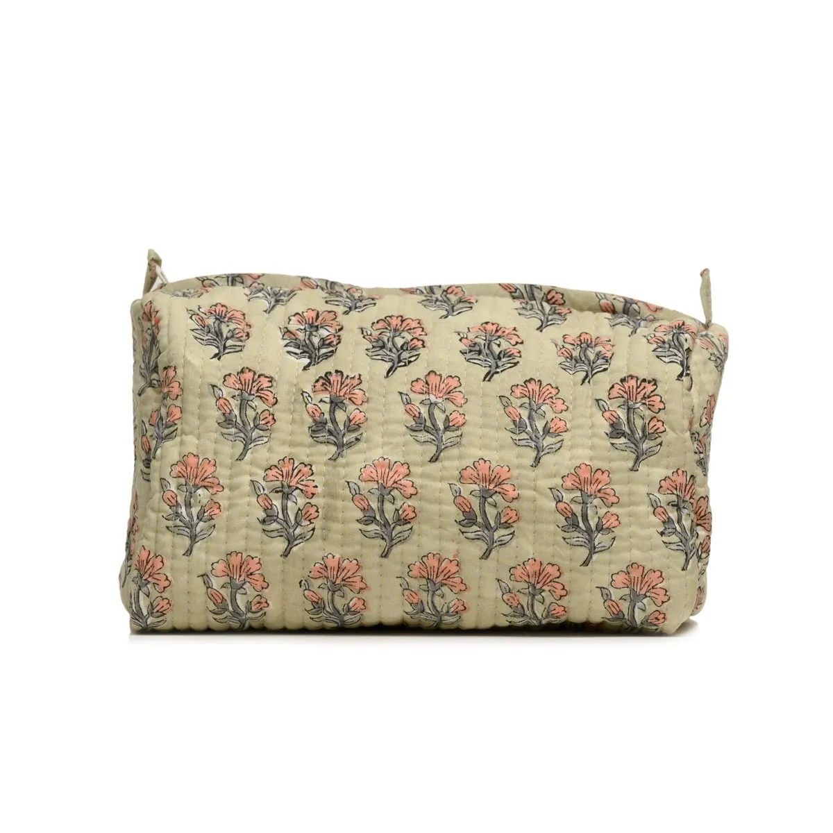 LAJWANTI BUTTI QUILTED TOILETRY BAG