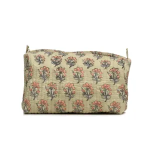 LAJWANTI BUTTI QUILTED TOILETRY BAG