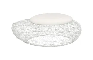 Large Wire Mesh Stone Stool