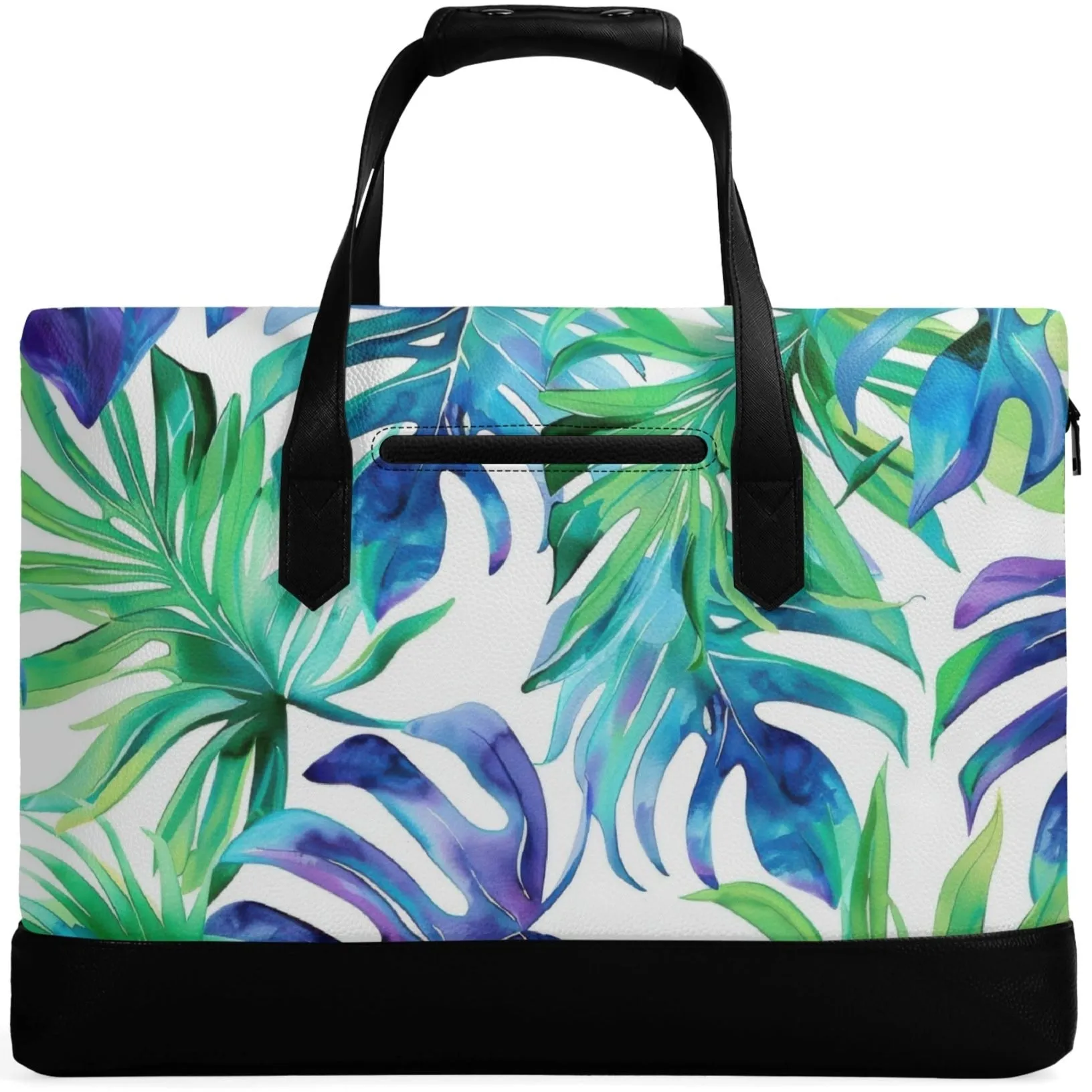 Leaf It to Style | Faux Leather Briefcase | Business Laptop Bag – Classic, Durable, Water-Resistant