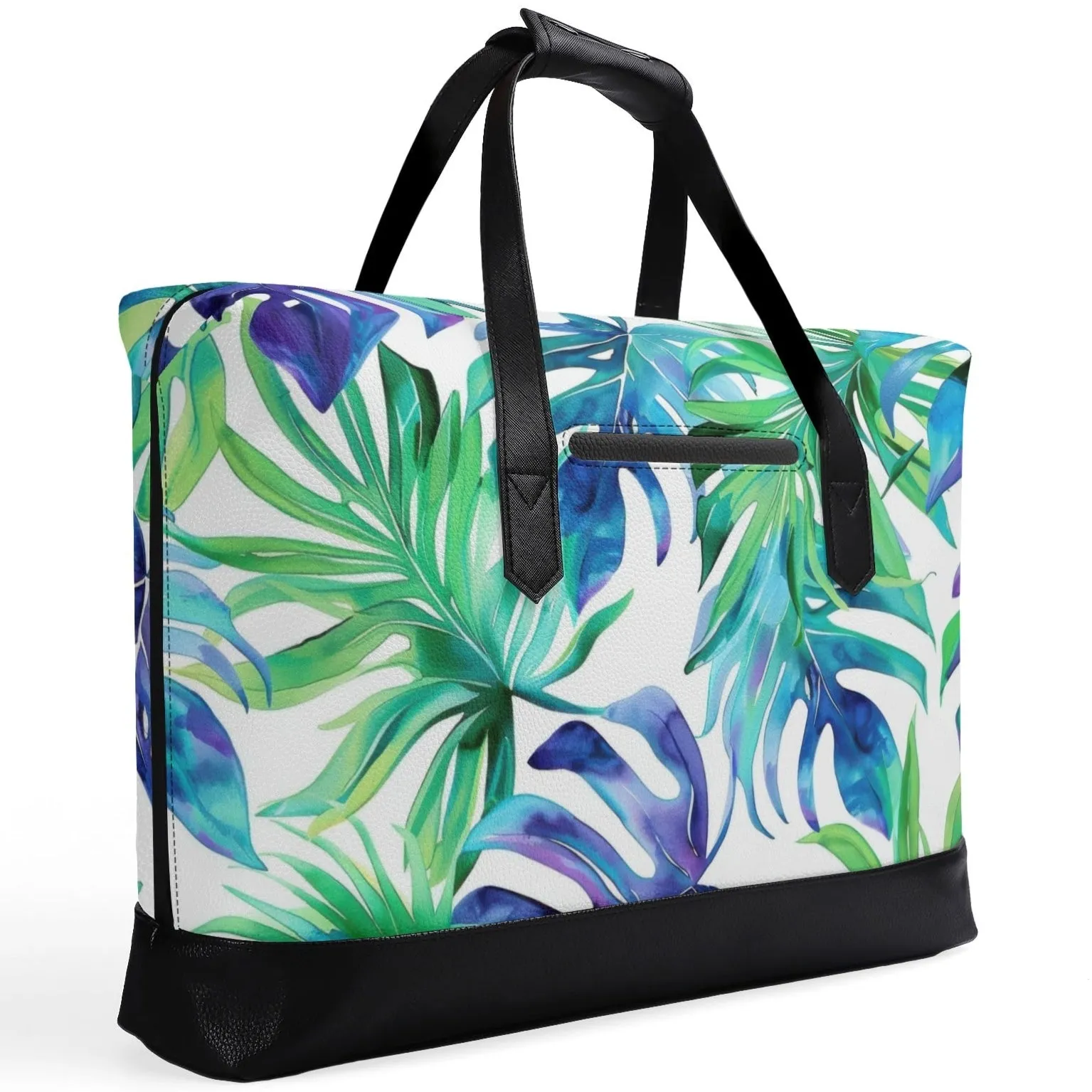 Leaf It to Style | Faux Leather Briefcase | Business Laptop Bag – Classic, Durable, Water-Resistant