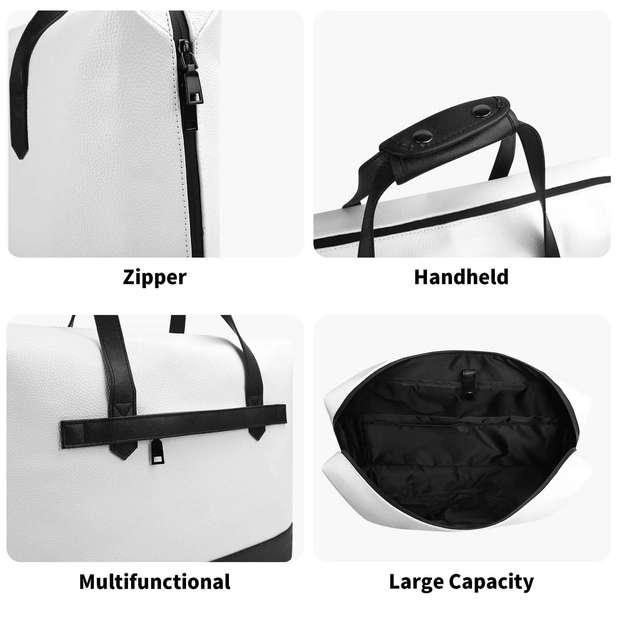 Leaf It to Style | Faux Leather Briefcase | Business Laptop Bag – Classic, Durable, Water-Resistant