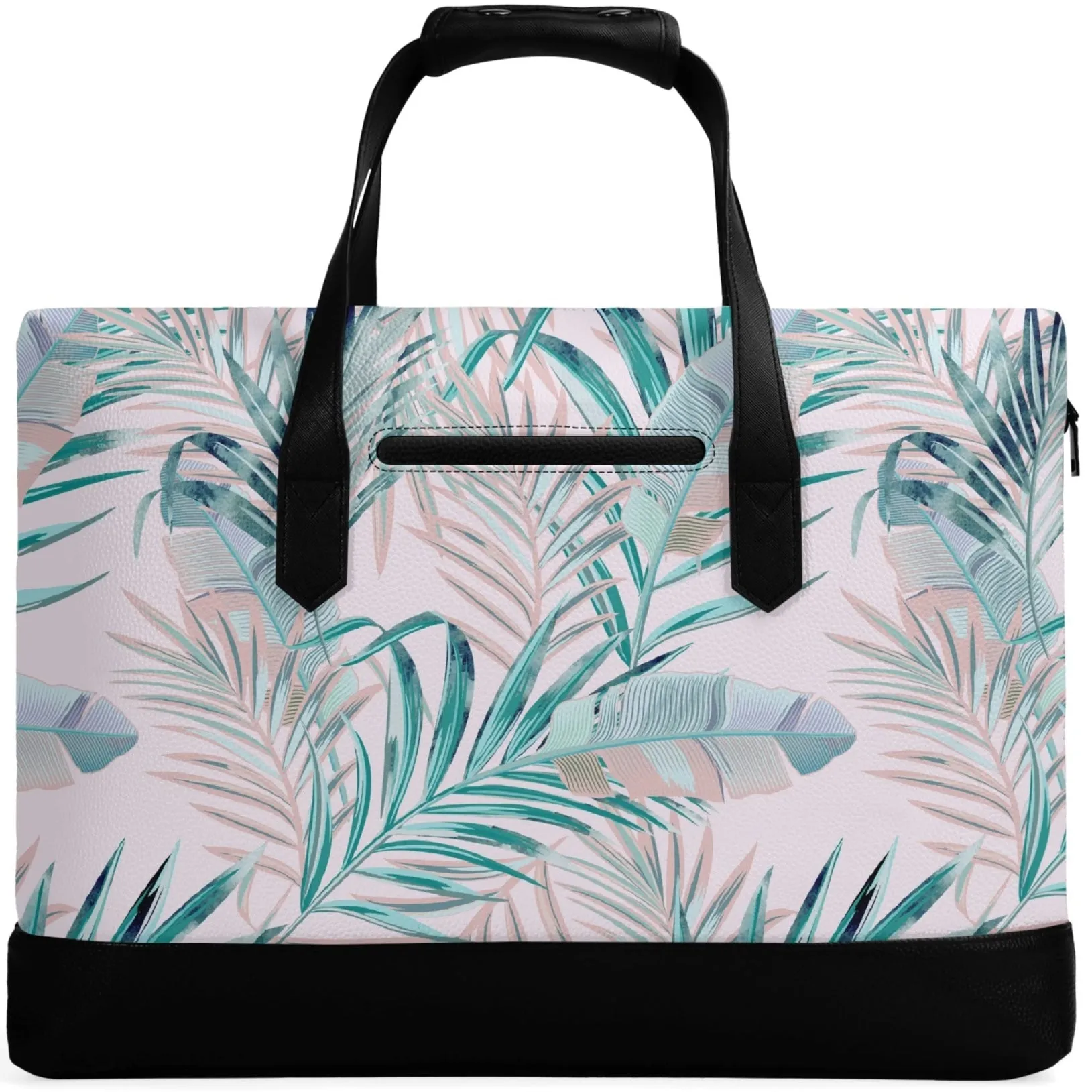 Leaf It to Style | Faux Leather Briefcase | Business Laptop Bag – Classic, Durable, Water-Resistant