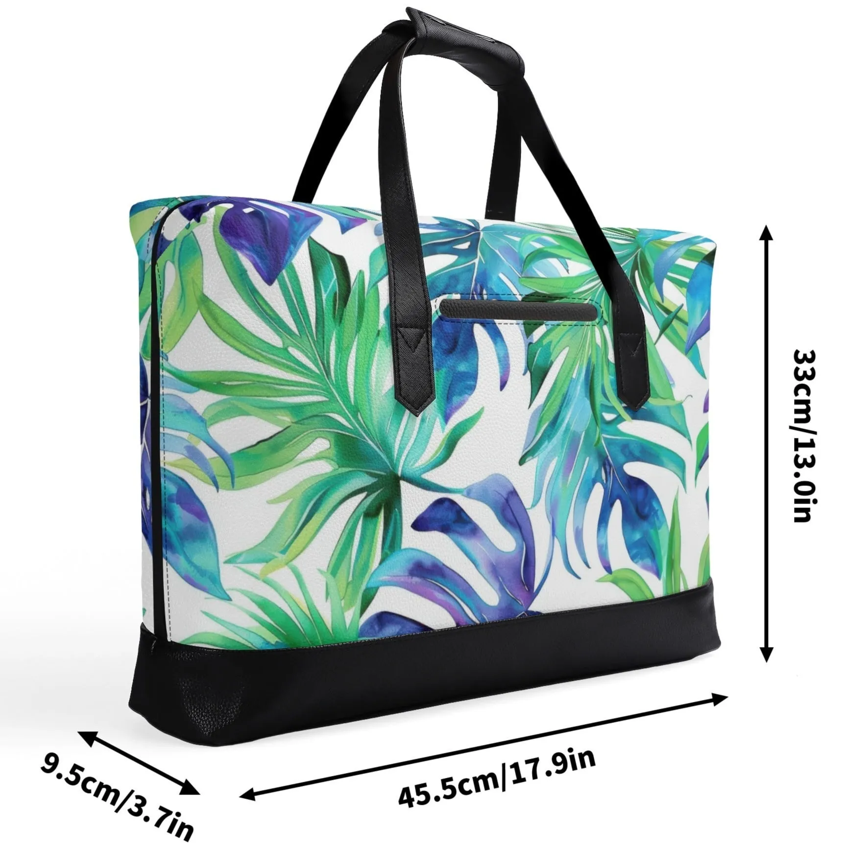 Leaf It to Style | Faux Leather Briefcase | Business Laptop Bag – Classic, Durable, Water-Resistant