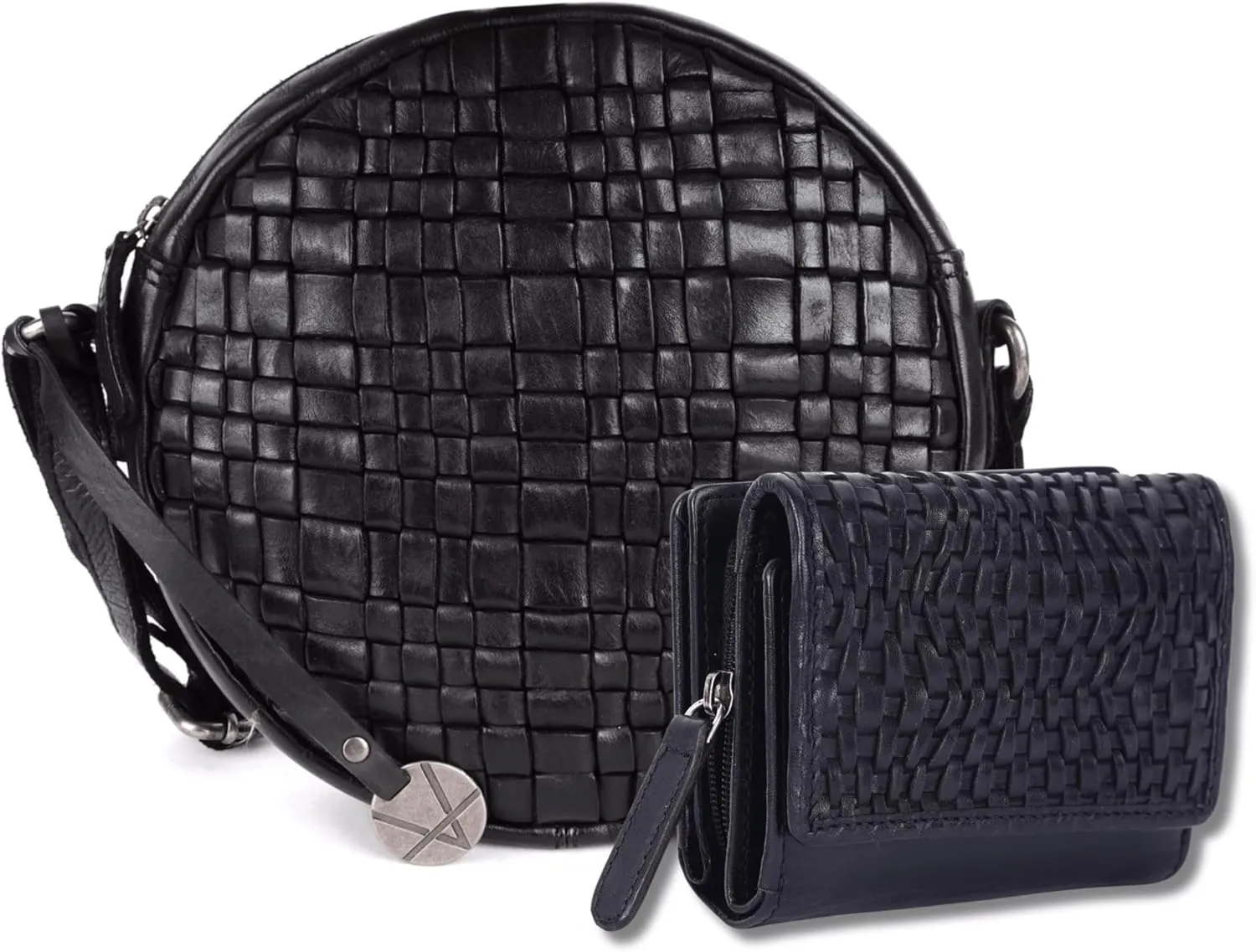 Leather Crossbody bag & Wallets for Women, Small Wallet for Ladies Zipper Coin Purse