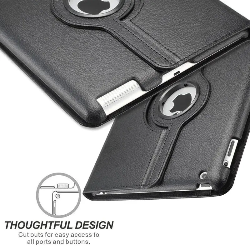 Leather iPad Case with Stand and 360 degree Rotation | iPad Air