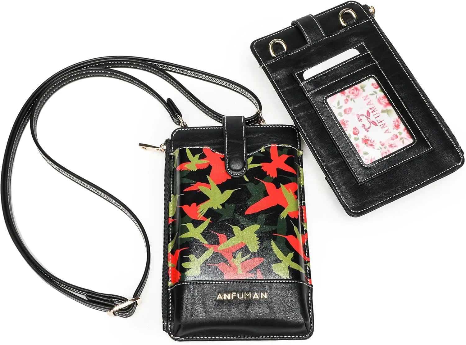 Leather Small Crossbody Bags for Women Designer Cell Phone Bag Wallet Purses Adjustable Strap