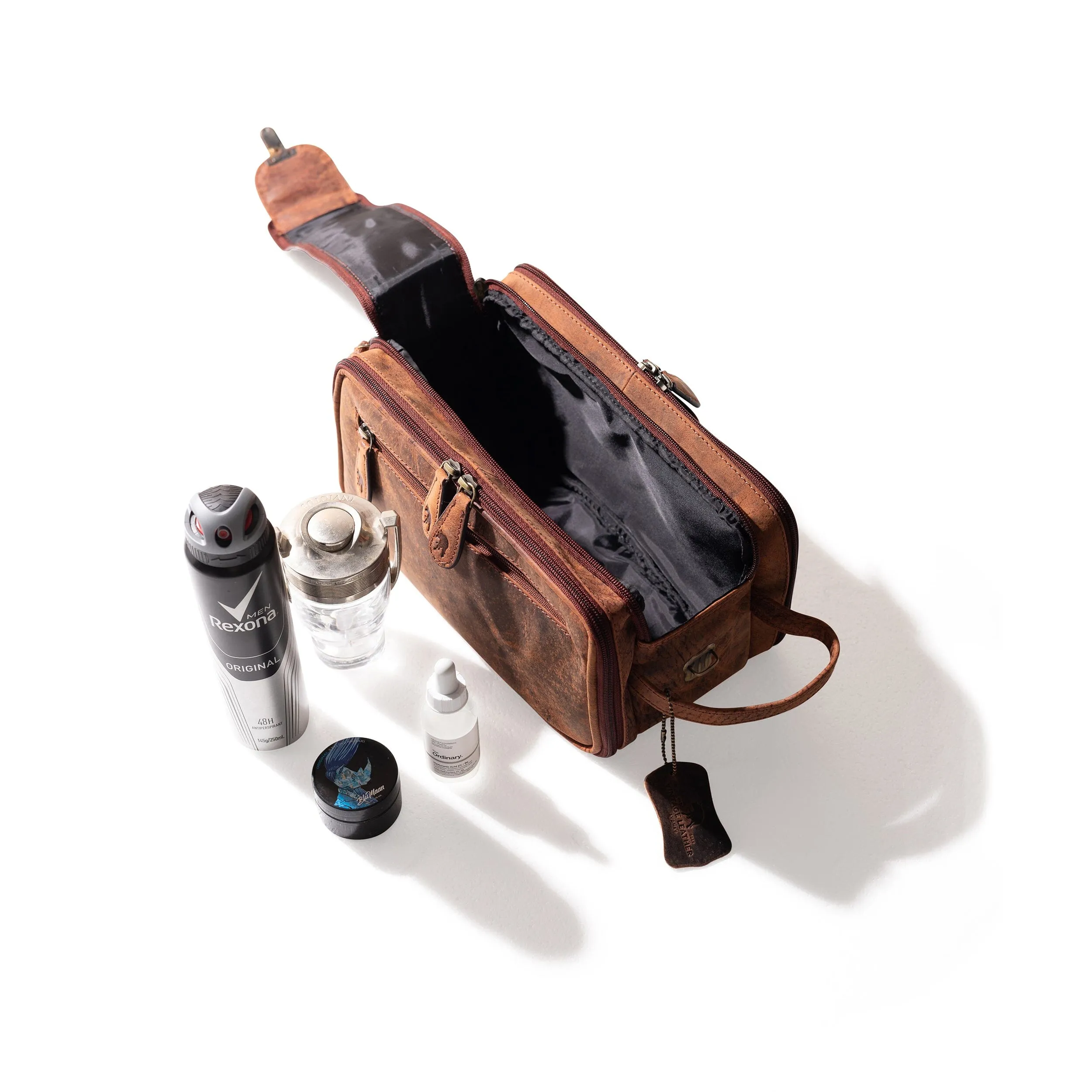 Leather Travel Toiletry Bag Porter