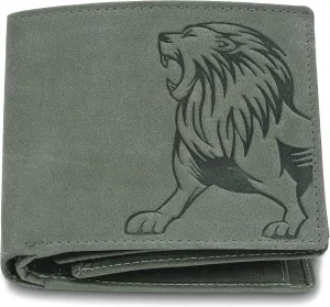 Leo Leather Wallet for Men, Vintage Green, Two Fold Wallet