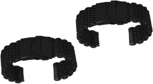 LIFKOME 2pcs Metal Watchband Stainless Watch Strap Shark Mesh Watch Band Mesh Watchband Stainless Steel