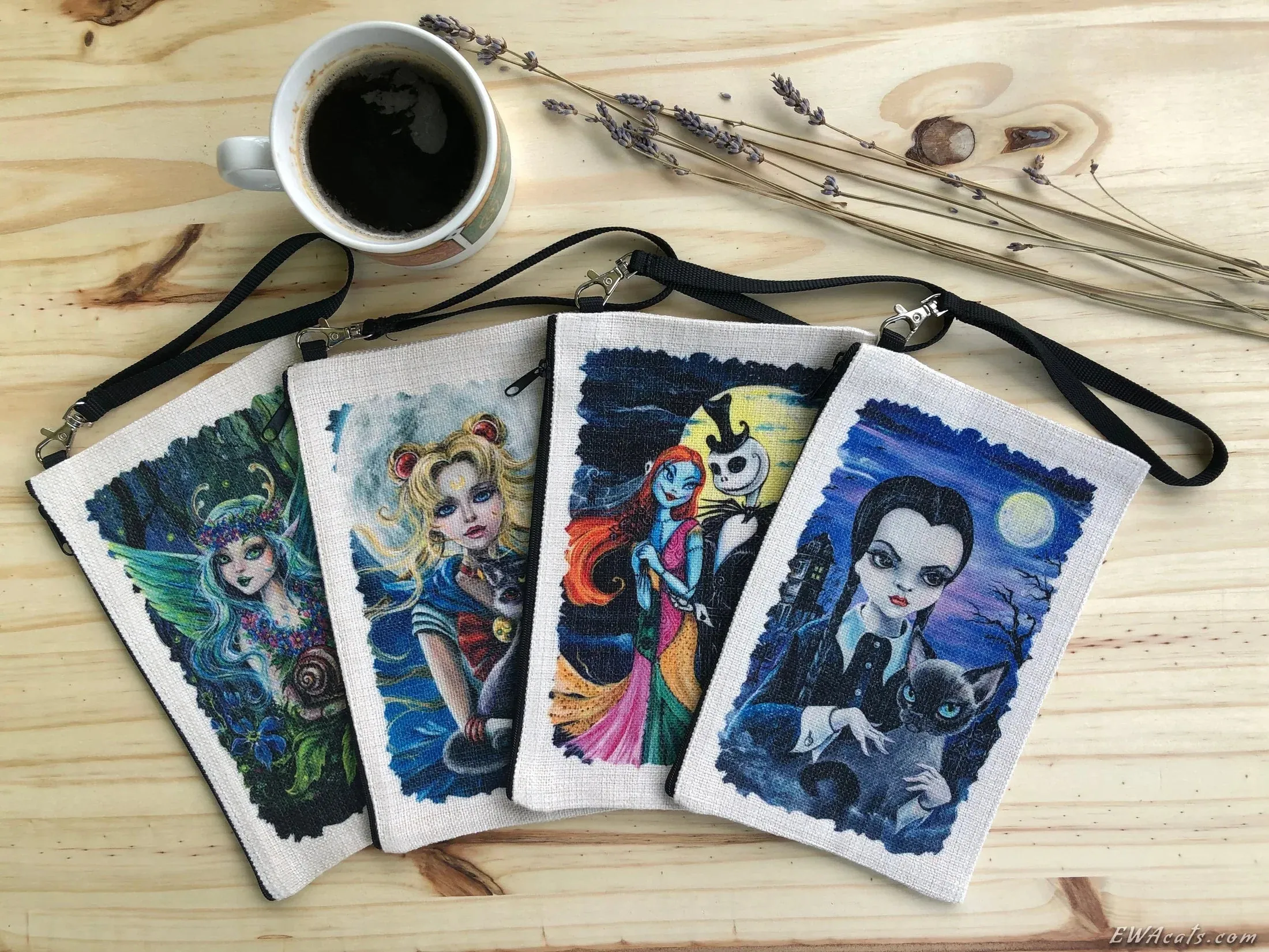 Linen Wallet "Bride of Frankenstein"
