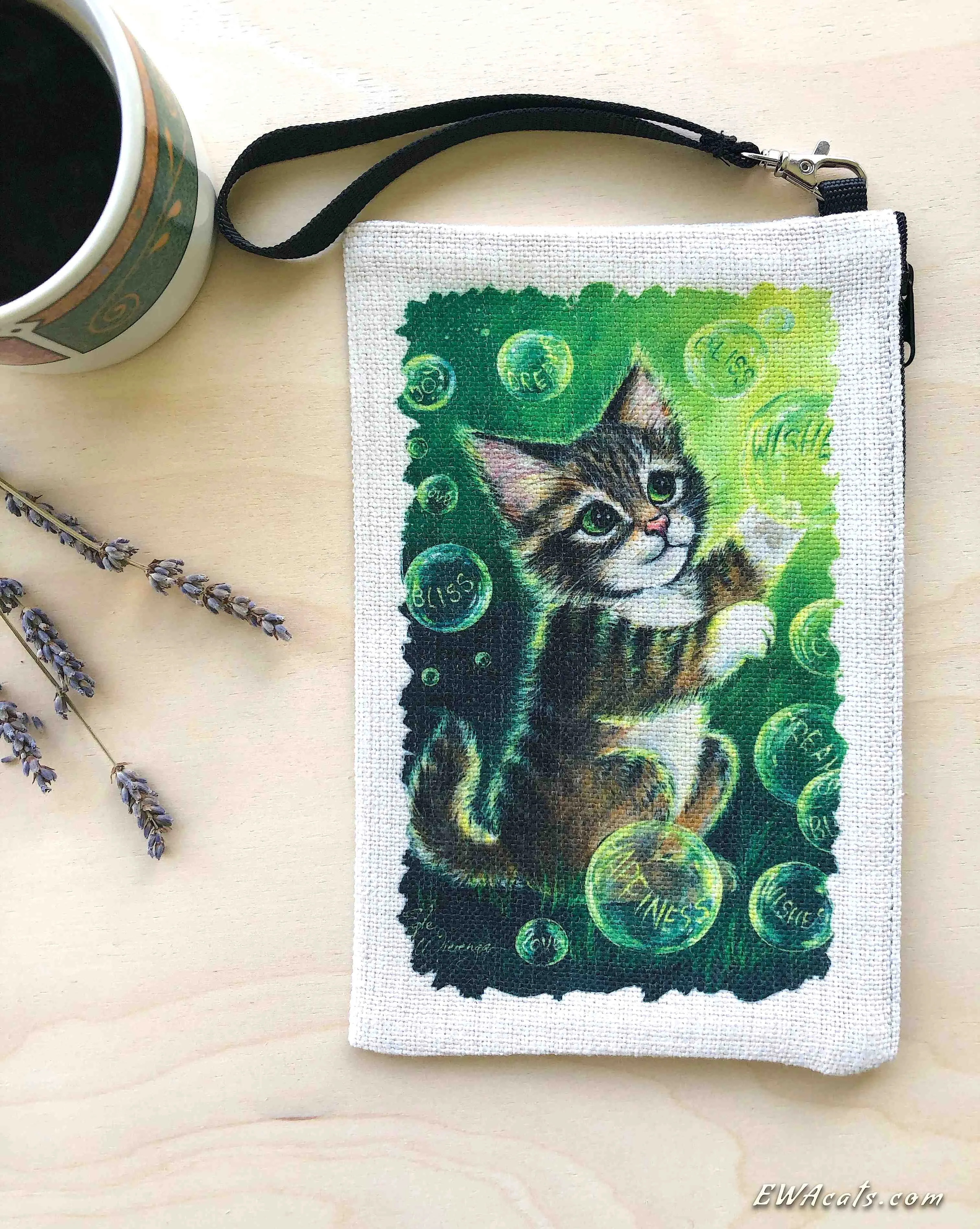 Linen Wallet "Bubbles"