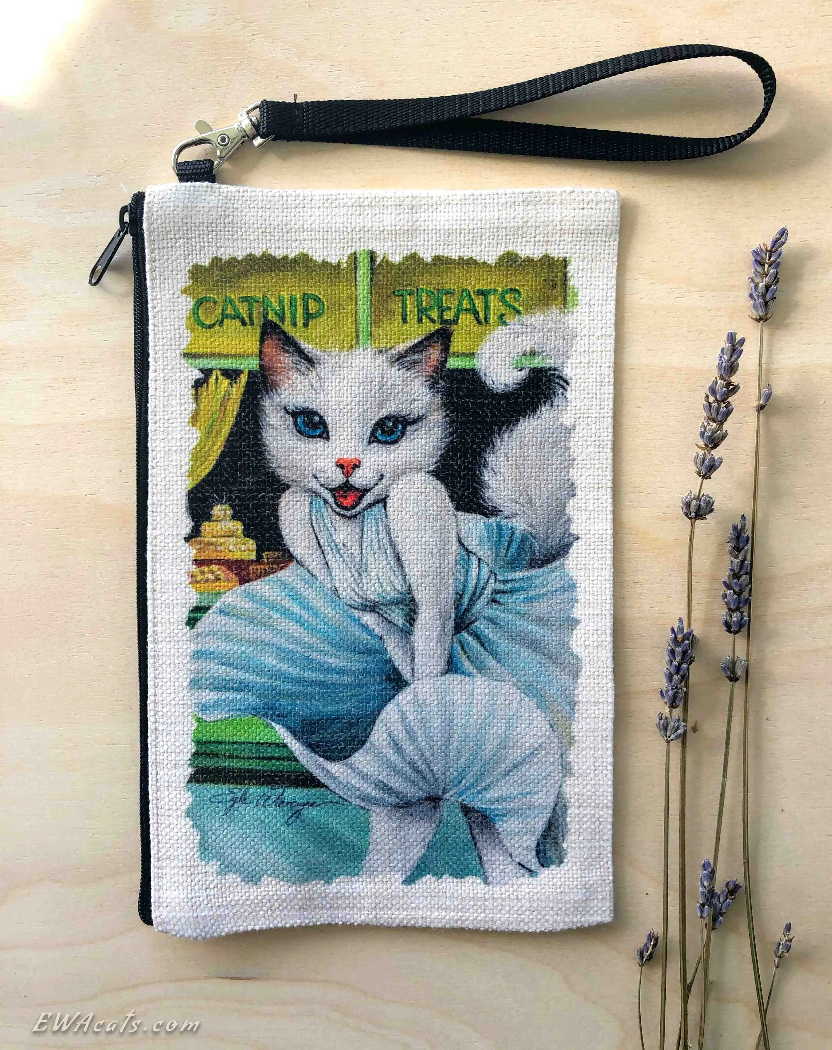 Linen Wallet "Meowlyn Monroe"