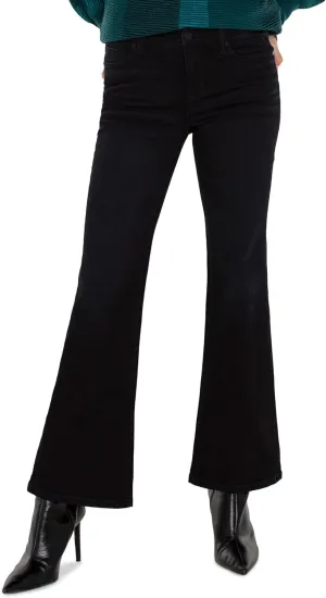 Liverpool Women's Hannah Flare Mid Rise Blue Black Denim in Apollo