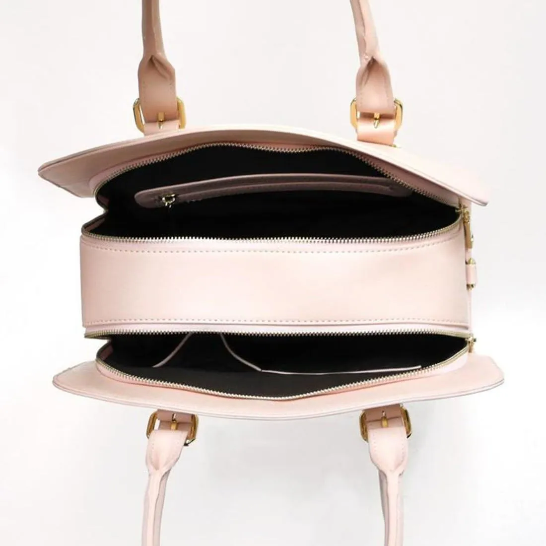LOEM Designer cool shoulder Bag handbag dual metal zipper pockets