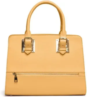 LOEM Designer cool shoulder Bag handbag dual metal zipper pockets