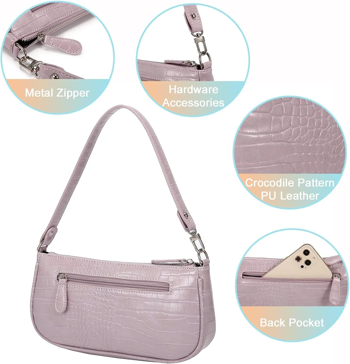 Loiral Small Purse for Women, Retro Classic Tote HandBag Shoulder Bags Clutch Purse