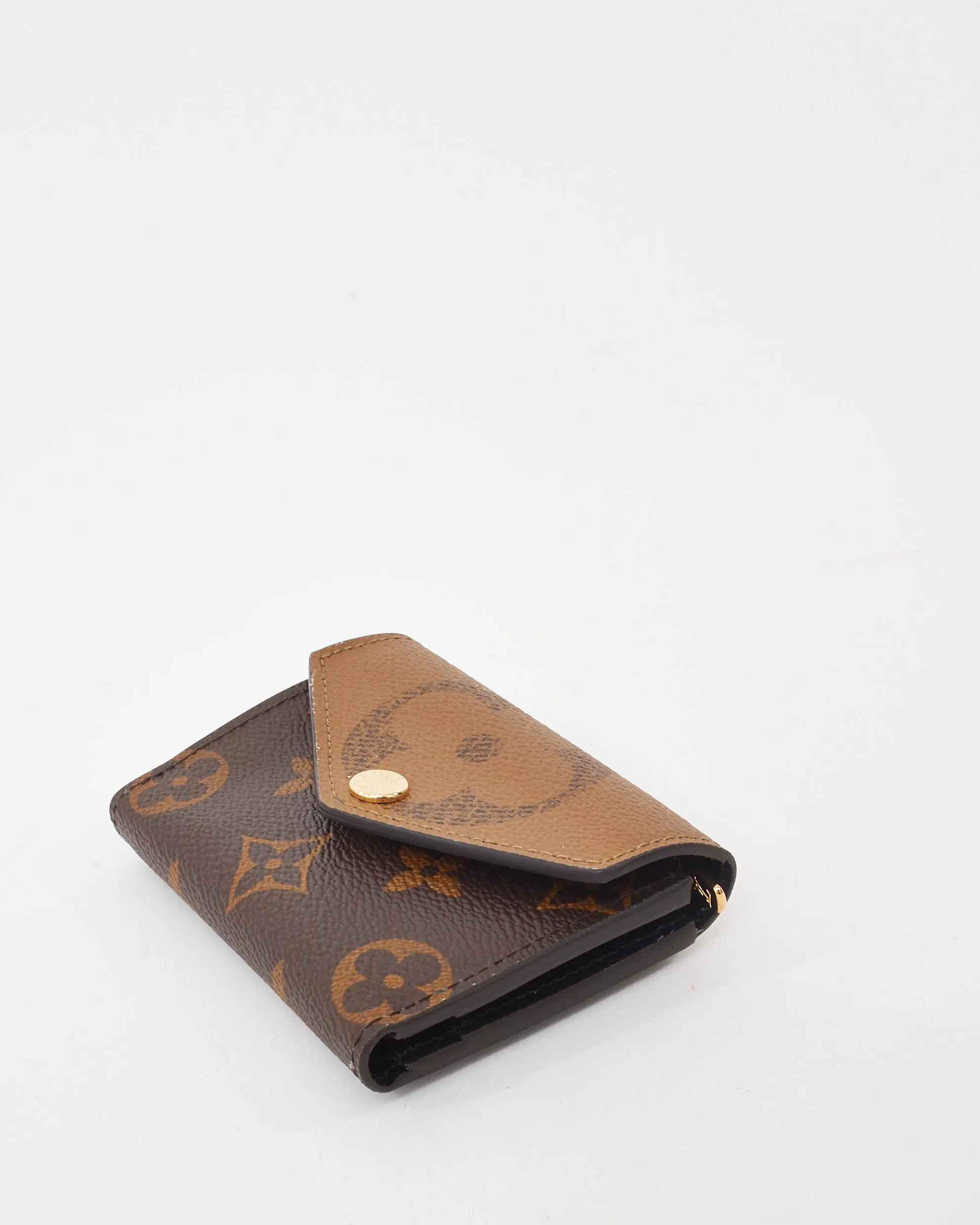Louis Vuitton Brown Giant Reverse Monogram Canvas Zoé Wallet