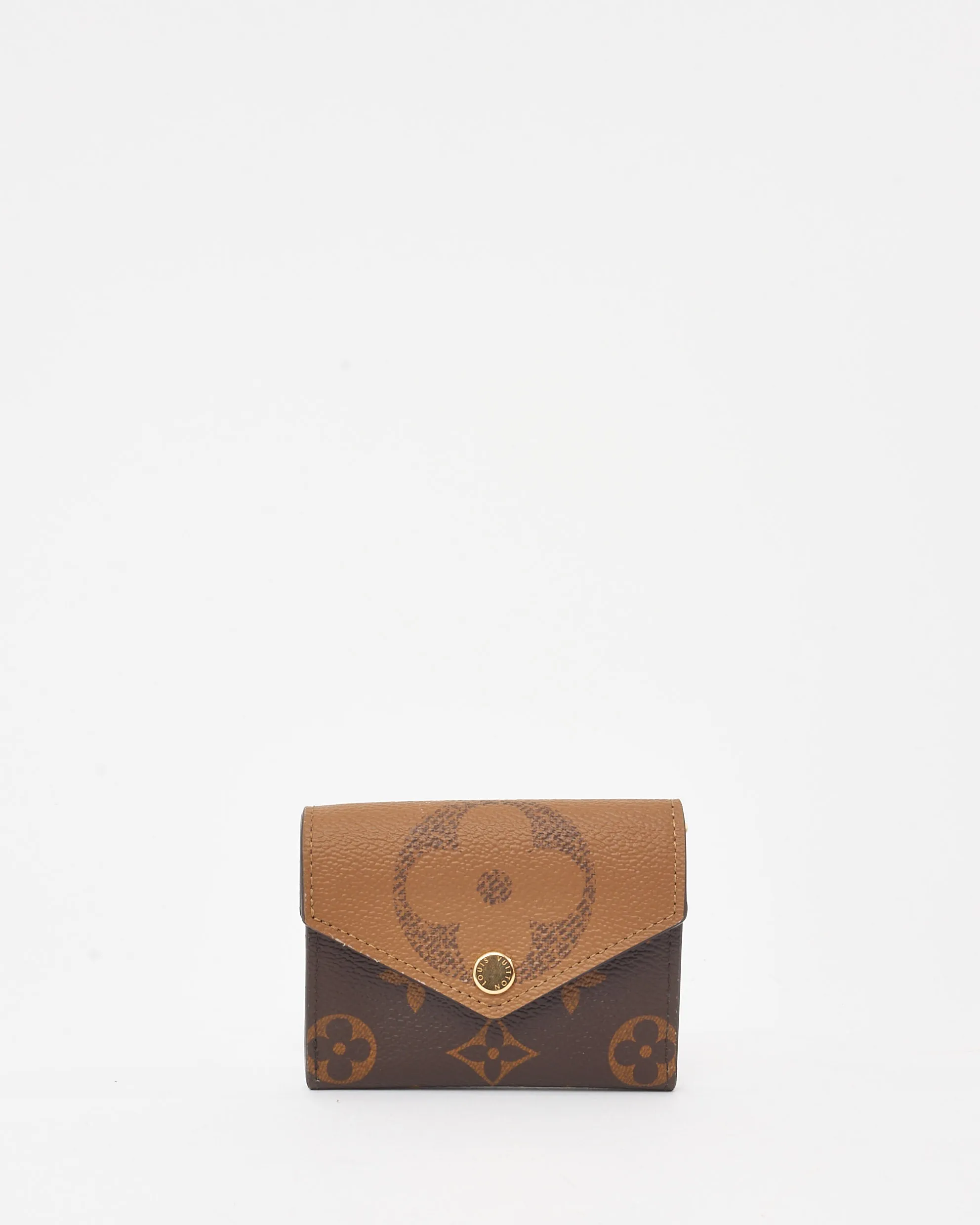 Louis Vuitton Brown Giant Reverse Monogram Canvas Zoé Wallet