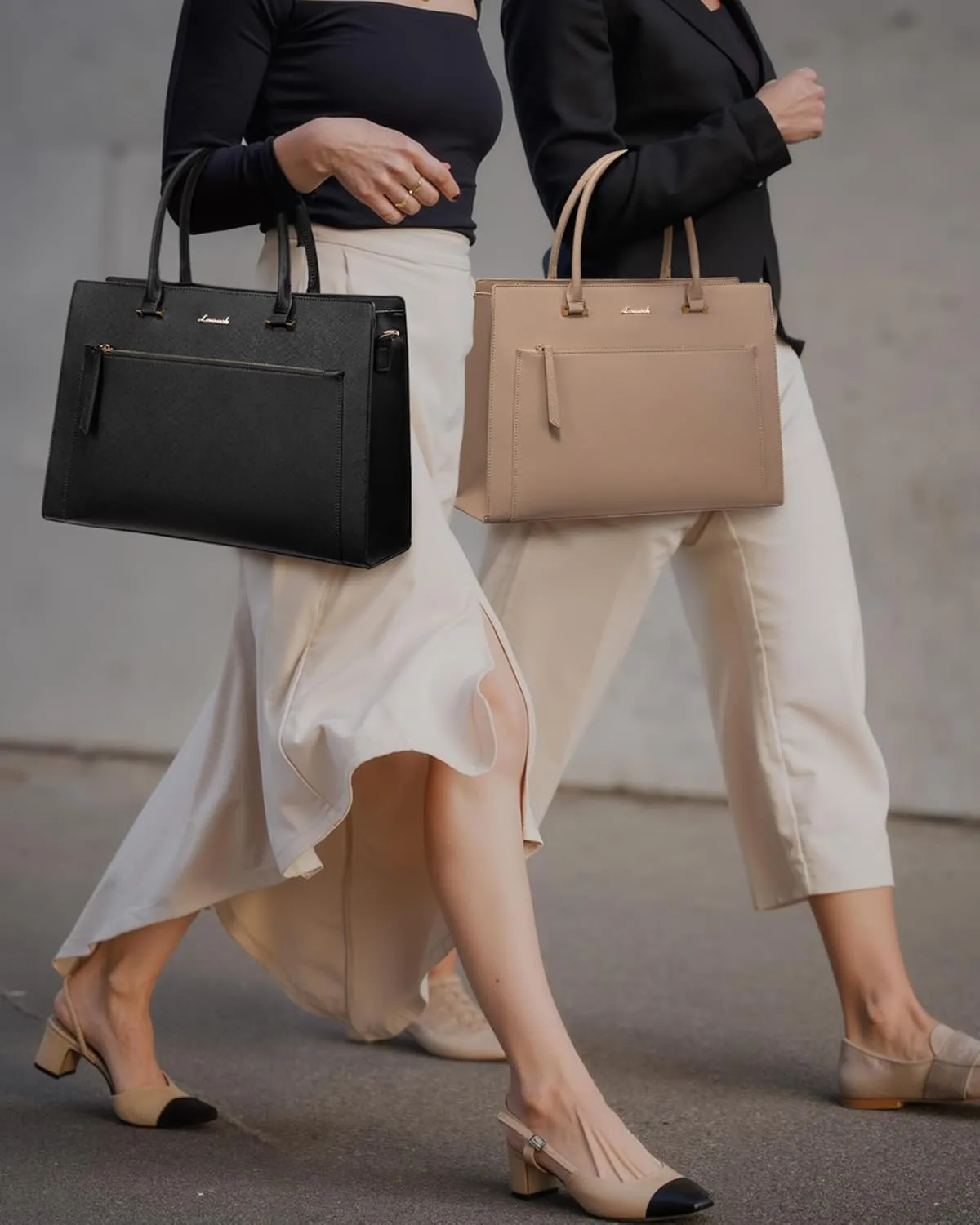 LOVEVOOK Laptop Bag for Women 15.6 Inch Tote Work Bag Leather Computer Briefcase Waterproof Business Teacher Office Handbag