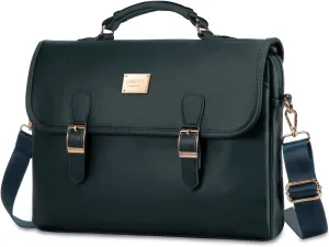 LOVEVOOK Laptop Bag for Women 15.6 Inch Waterproof Leather Computer Briefcase Large Laptop Carrying Case for Business Casual or College