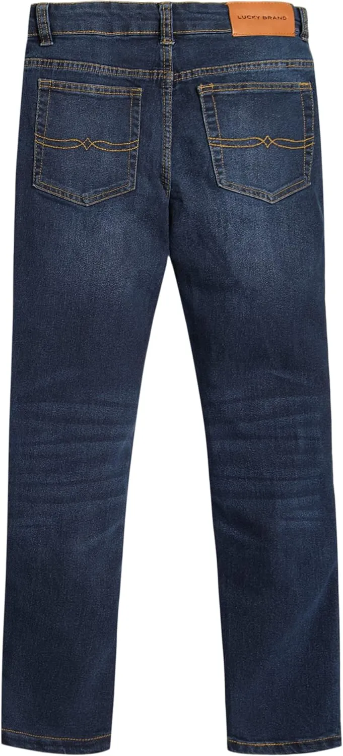 Lucky Brand Boys' Skinny Fit Stretch Denim Jean 5Pocket Style Zipper Fly & Button Closure