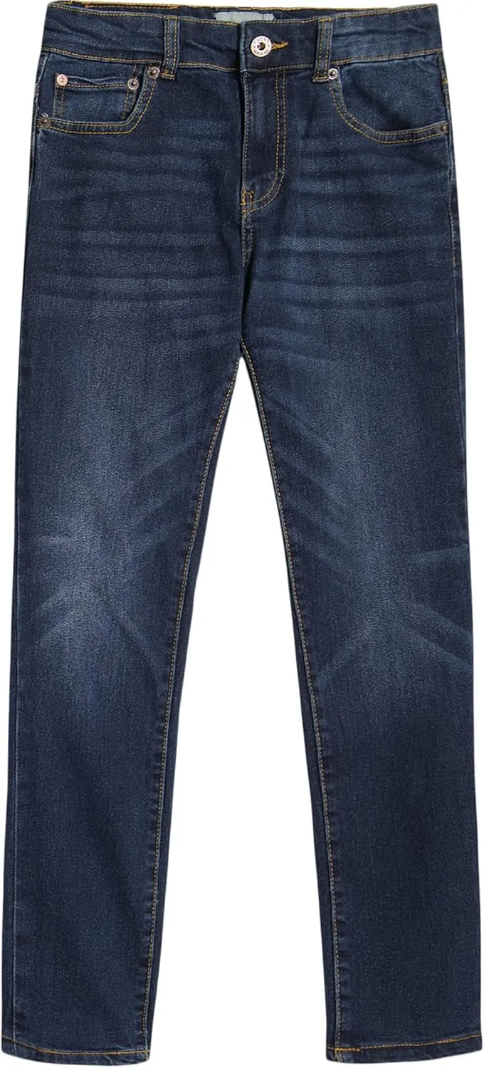 Lucky Brand Boys' Skinny Fit Stretch Denim Jean 5Pocket Style Zipper Fly & Button Closure
