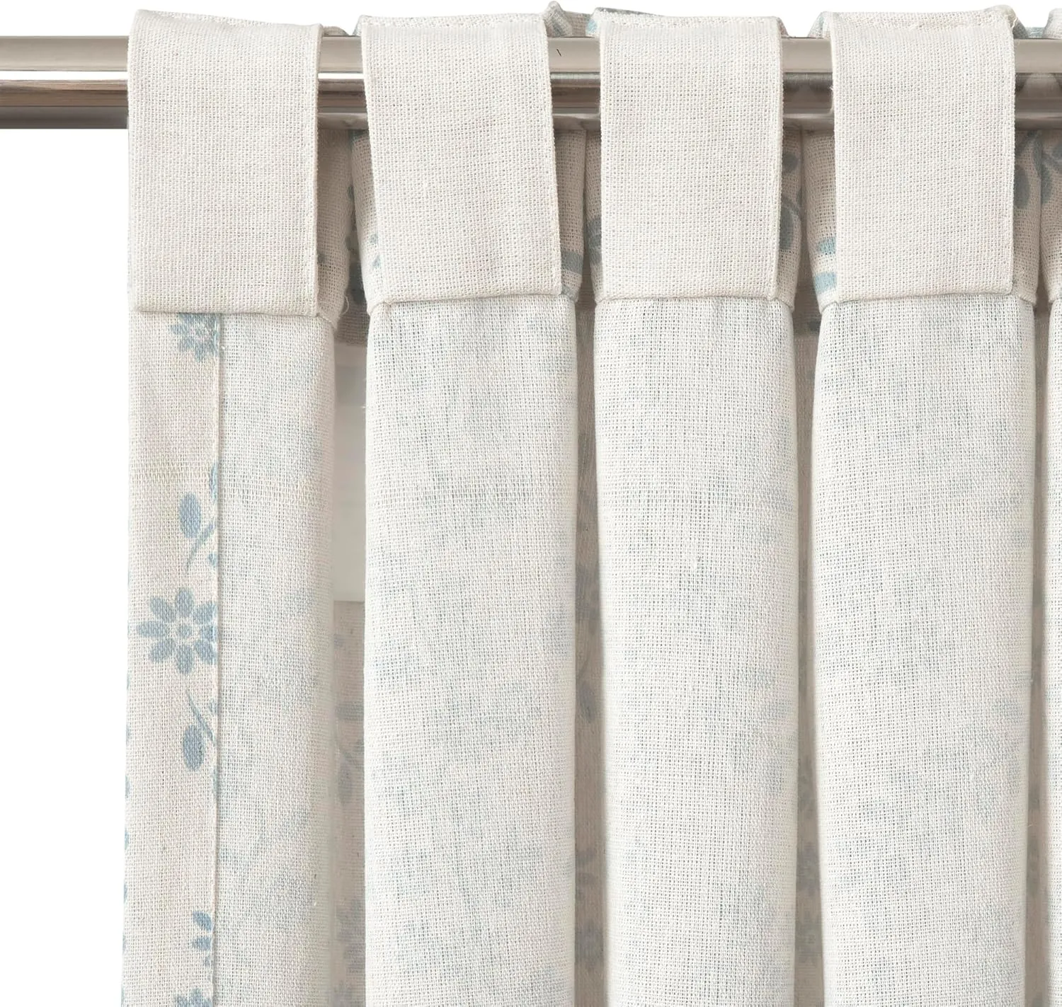 Lush Decor Doreen Delicate Floral Window Curtain Panel Pair, 52" W x 84" L, Blue
